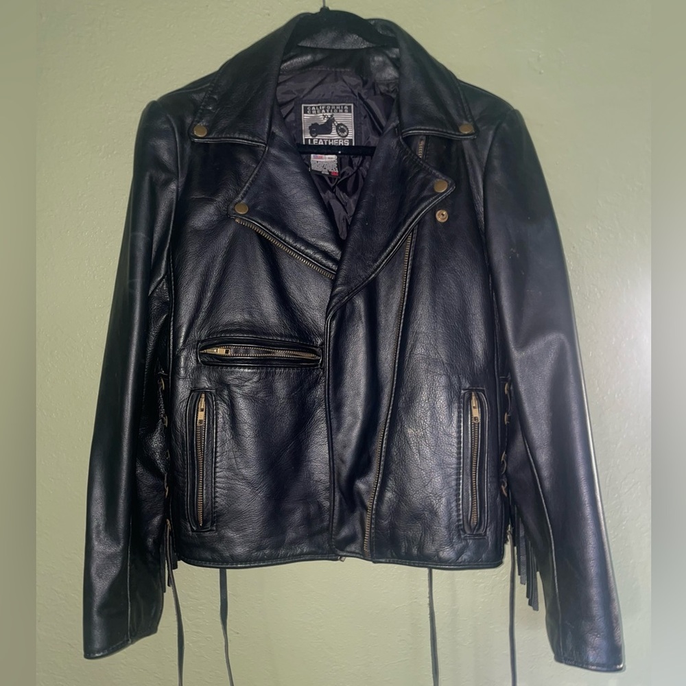 Vintage Leather Fringe Jacket